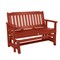 Highwood Usa 4ft Lehigh Gliding Bench Outdoor Furniture for Patio, Backyard, Garden AD-GLBENLH2-RED - alternate 1